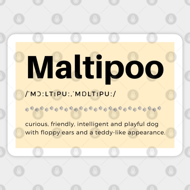 Maltipoo Sticker by Mias Pawtique